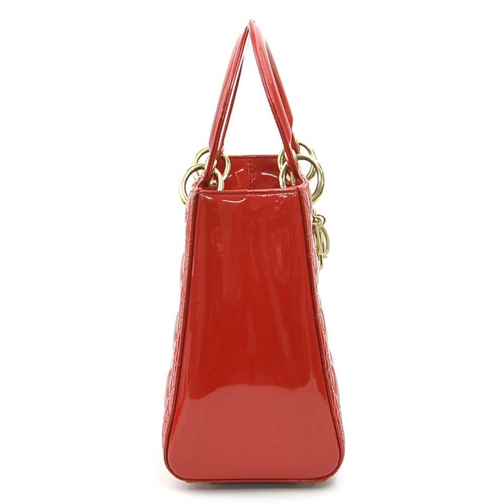 CHRISTIAN DIOR Red Leather Shoulder Bag - Picture 2 of 15